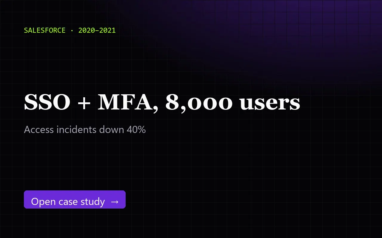 SSO and MFA for 8,000 users